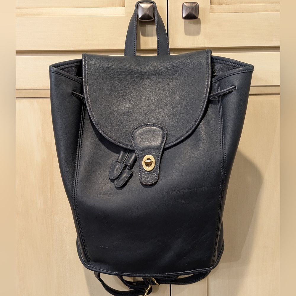 COACH Navy Legacy Backpack